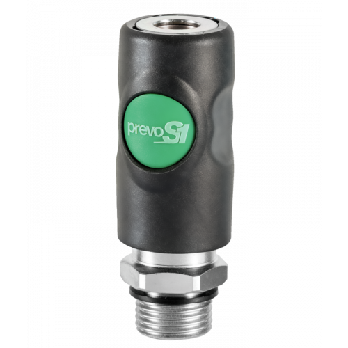 Prevost Sicherheits - Druckluftkupplung mit zylindrischem Außengewinde 3/8