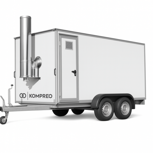 Heizzentrale mobile Heizstation im Anhänger 320KW 