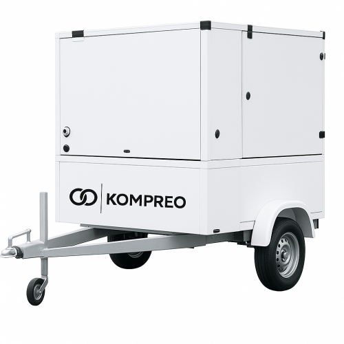 Heizzentrale mobile Heizstation im Anhänger 70KW