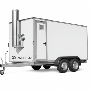 Heizzentrale mobile Heizstation im Anhänger 320KW 